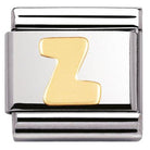 030101/26 Classic LETTER.S/steel,Bonded Yellow Gold Letter Z - SayItWithDiamonds.com