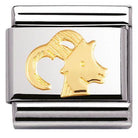 030104/10 Classic ZODIAC,S/Steel,Bonded Yellow Gold Capricorn - SayItWithDiamonds.com