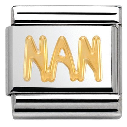 030107/17 Classic WRITING. S/Steel,bonded yellow gold NAN