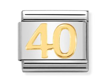 Nomination Classic Yellow Gold Number 40