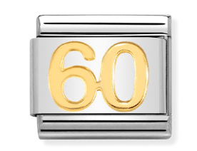 030109/43 Classic bonded yellow Gold Number 60 - SayItWithDiamonds.com