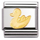 030113/01 Classic,S/steel,bonded yellow gold Duck - SayItWithDiamonds.com