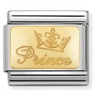 030121/46 Classic bonded yellow Gold Engraved Sign PRINCE - SayItWithDiamonds.com