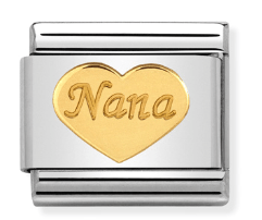 030162/43 Classic Steel & bonded yellow Gold Nana Heart - SayItWithDiamonds.com