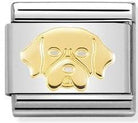 030162/56 Classic SYMBOLS, steel& bonded yellow gold Dog