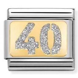 Nomination Classic Glitter Number 40 Link