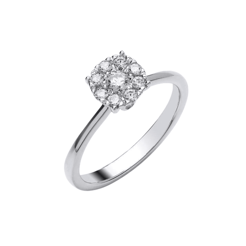 0.33ct Illusion Diamond Ring