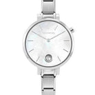 076033/008 Paris Round Watch, Mother of Pearl Face & CZ - SayItWithDiamonds.com