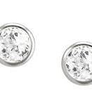 146644/032 BELLA Earrings BLOOM in 925 silver & crystals STUD Crystal & Silver finish - SayItWithDiamonds.com