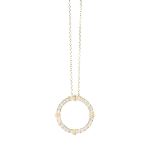 1ct Fancy Circle Of Life Necklace - 18ct Gold