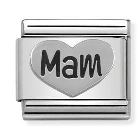 Nomination Classic Steel Link Silver Heart Charm