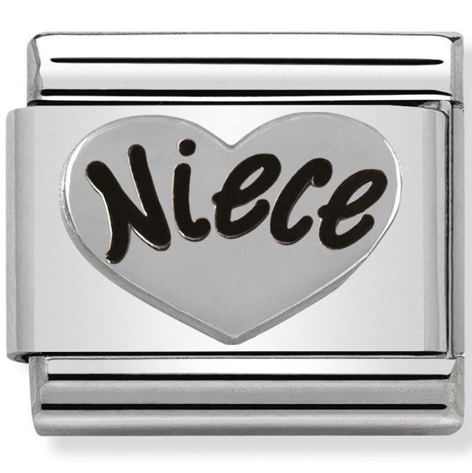 Nomination Classic Niece Heart Link Charm