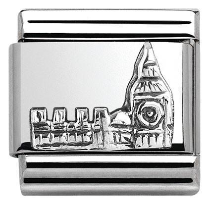 Nomination Classic Silver Big Ben Monuments Link