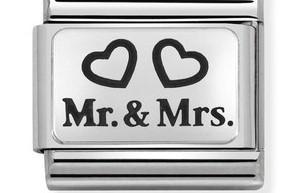 Nomination Classic Silver Mr & Mrs Link