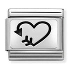 330109/38 Classic,S/steel,silver,Heart With Arrow - SayItWithDiamonds.com
