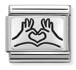 Classic Hands to Heart Link