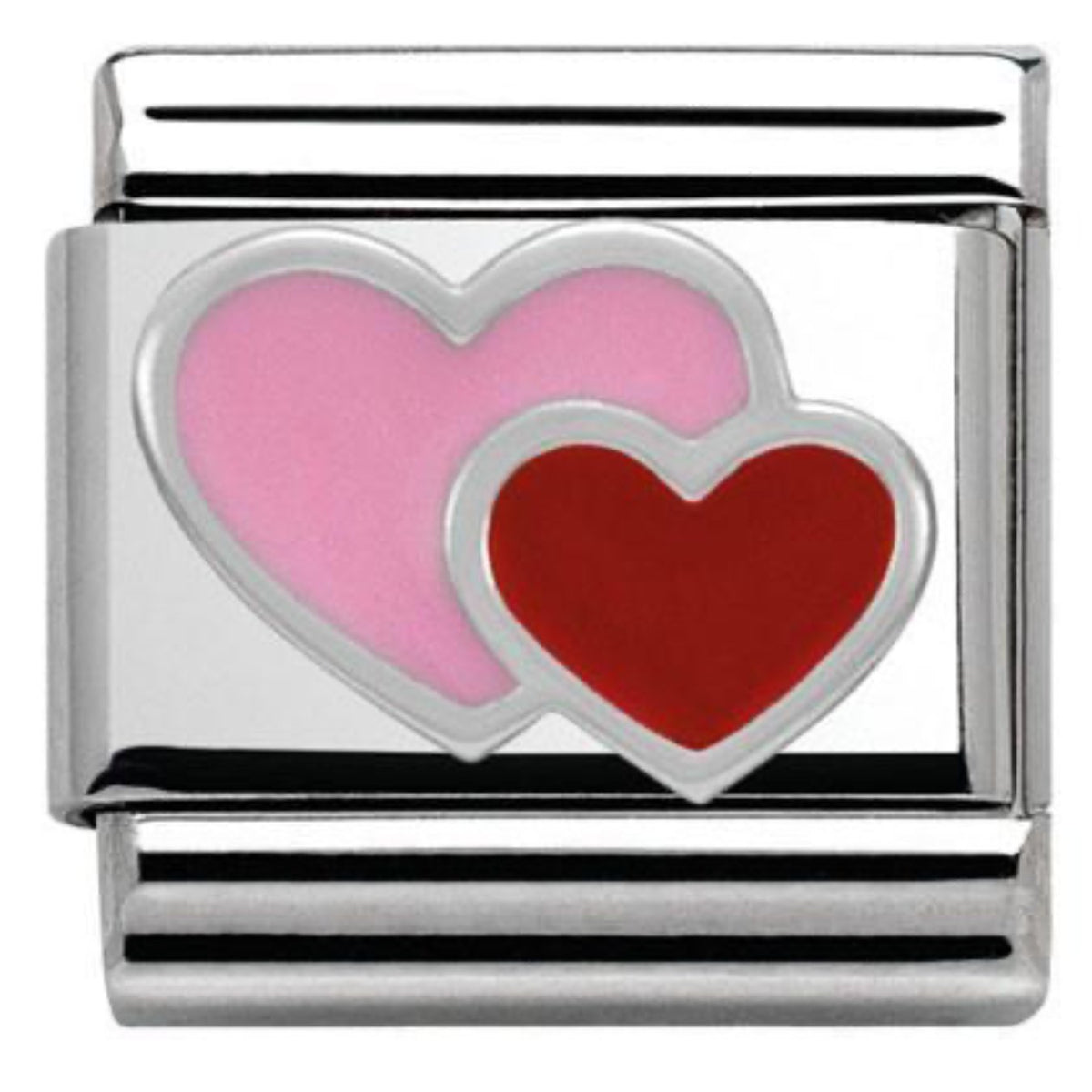 Classic Pink & Double Heart Link