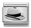 330202/46 Classic,S/steel, enamel & Silver Panama hat