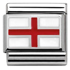 330207/03 Classic FLAGS, S/Steel,enam.sterling silver England