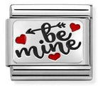 330208/52 Classic S/steel,enamel, 925 silver,Be Mine with hearts - SayItWithDiamonds.com