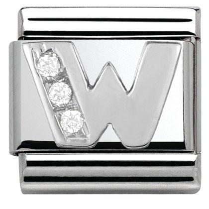 Nomination Classic Letter 'W' CZ Link