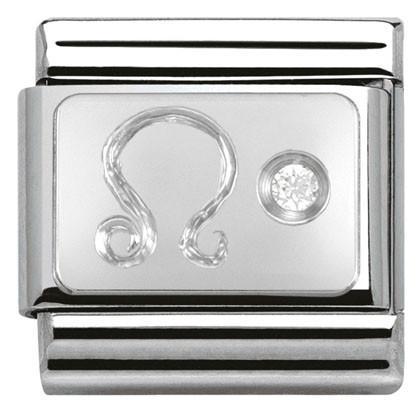 330302/05 Classic ZODIAC S/steel,CZ,925 silver Leo