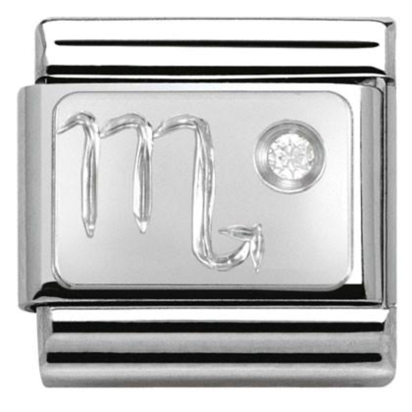 330302/08 Classic ZODIAC S/steel,CZ,925 silver Scorpio