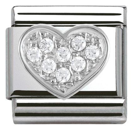 Classic CZ Heart Link