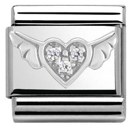 Classic Flying CZ Heart Link