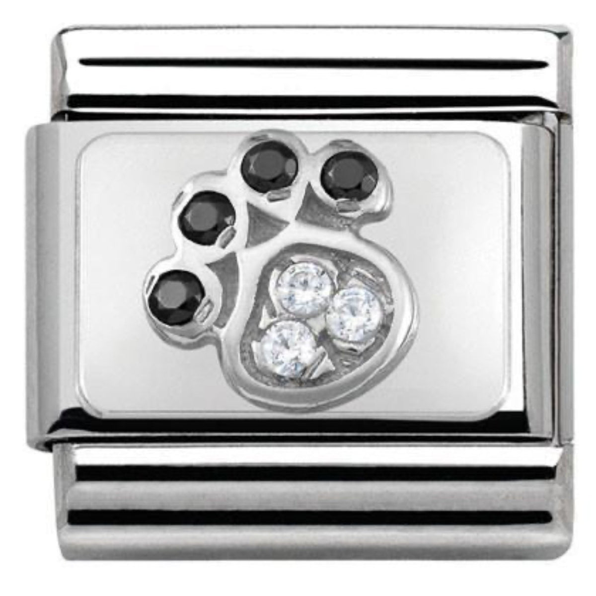 Classic CZ Paw Print Link