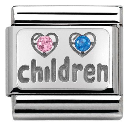Classic Steel Link Cz 925 Charm