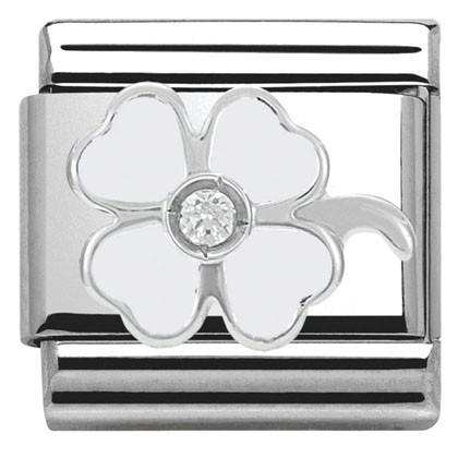 Classic CZ Clover Link