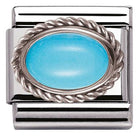 330503/06 Classic stones, S/Steel,rich silver 925 setting TURQUOISE - SayItWithDiamonds.com