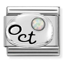 Nomination Classic October White Opal Link