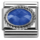 330604/007 Classic CZ Blue,s/steel,silver setting, - SayItWithDiamonds.com