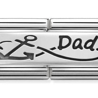 330710/05 Classic Silver Double Plate Inifinite Dad - SayItWithDiamonds.com
