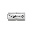 330731/02 Classic Silver, CZ Double. Daughter - SayItWithDiamonds.com