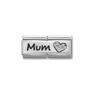 330731/07 Classic Double Silver, CZ, Mum & Heart