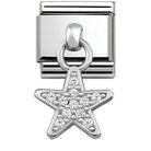 331800/05 Classic CHARMS ,S/steel,silver Star