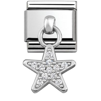 Classic Dropped CZ Star Link