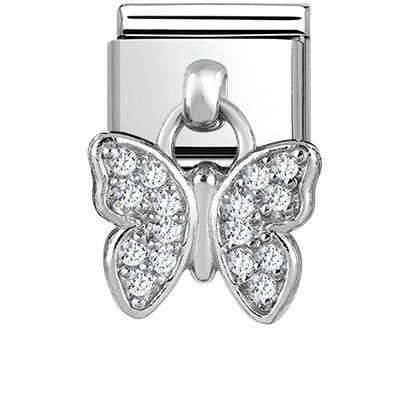 331800/16 Classic CHARMS stainless steel and silver 925 Butterfly