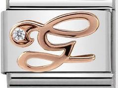430310/07 Classic 9ct Rose Gold Letter G - SayItWithDiamonds.com