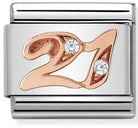 430315/21 Class Rose Gold Number 21