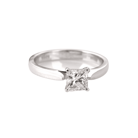 .50ct Princess Cut Plain Band