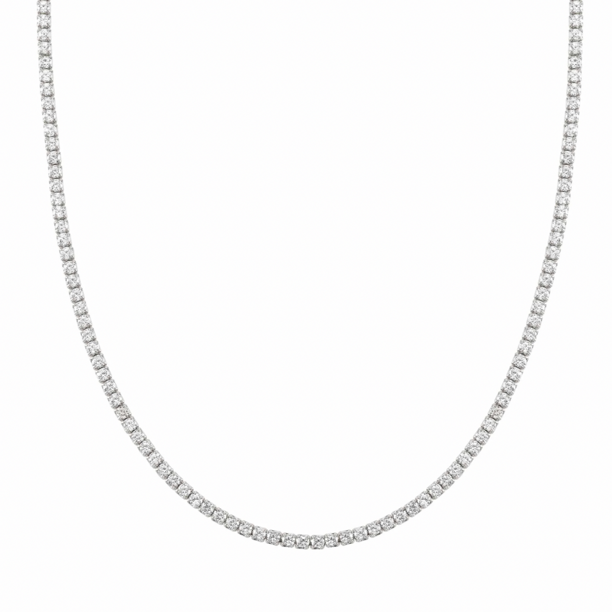CHIC&CHARM Joyful Tennis Necklace Sterling