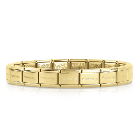 Classic Yellow Gold Plated Starter Bracelet - Nomination