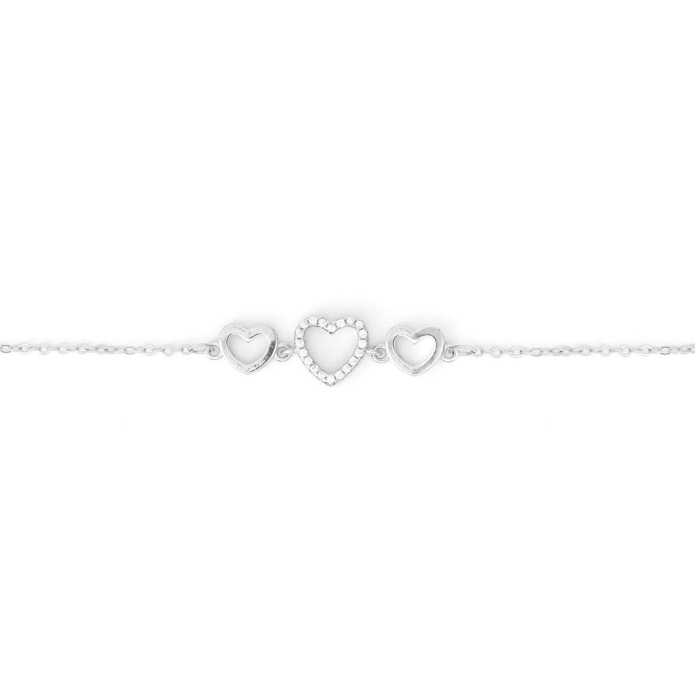 Dainty Triple Heart Bracelet - Gift Box Included