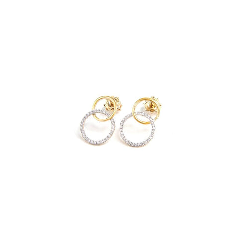 Double Circle Of Life Diamond Earrings - 0.33ct