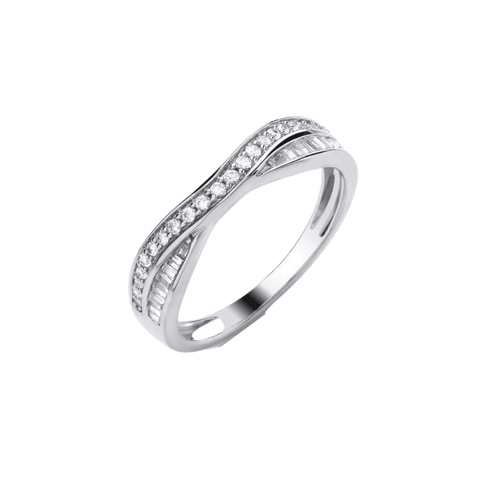 Double Sided Wishbone Diamond Ring