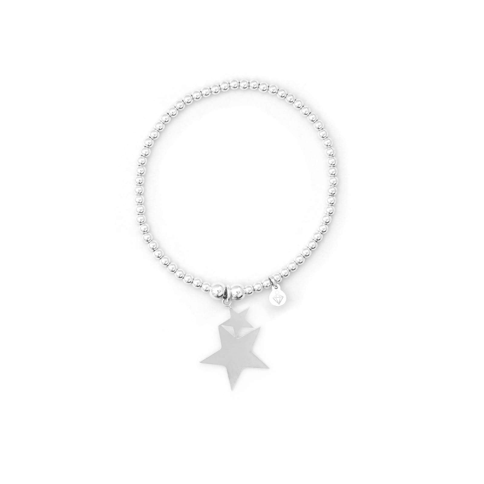 Double Star Bracelet - Sterling Silver